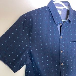 Craft + Flow Navy Button Up Shirt